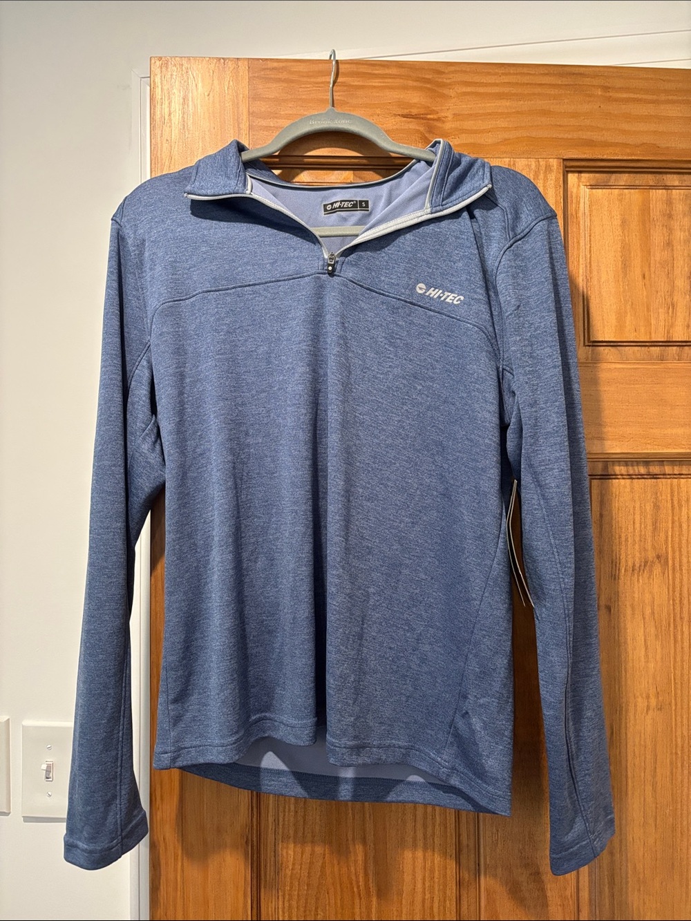 Hi-Tec Men's Heathered Blue Quarter-Zip Pullover